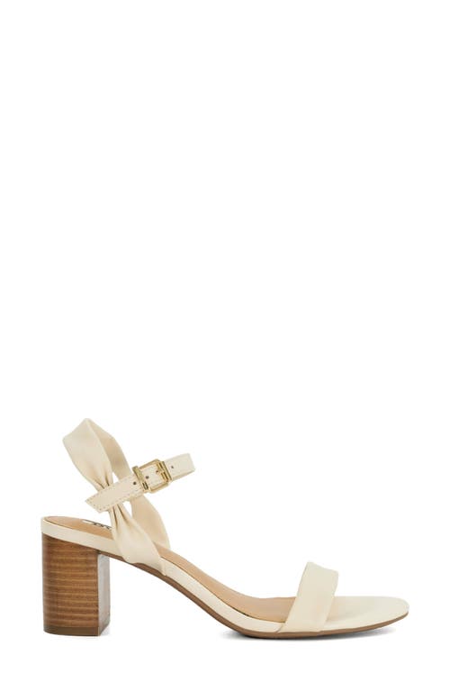 Dune London Jaliz Ankle Strap Sandal In Ecru