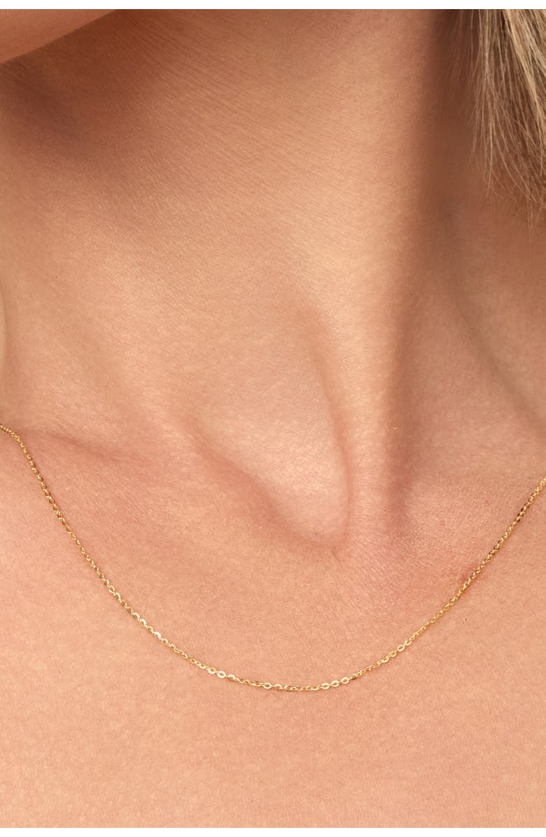 Oradina 14K Yellow Gold Shine Bright Chain, Alternate, color, Yellow Gold