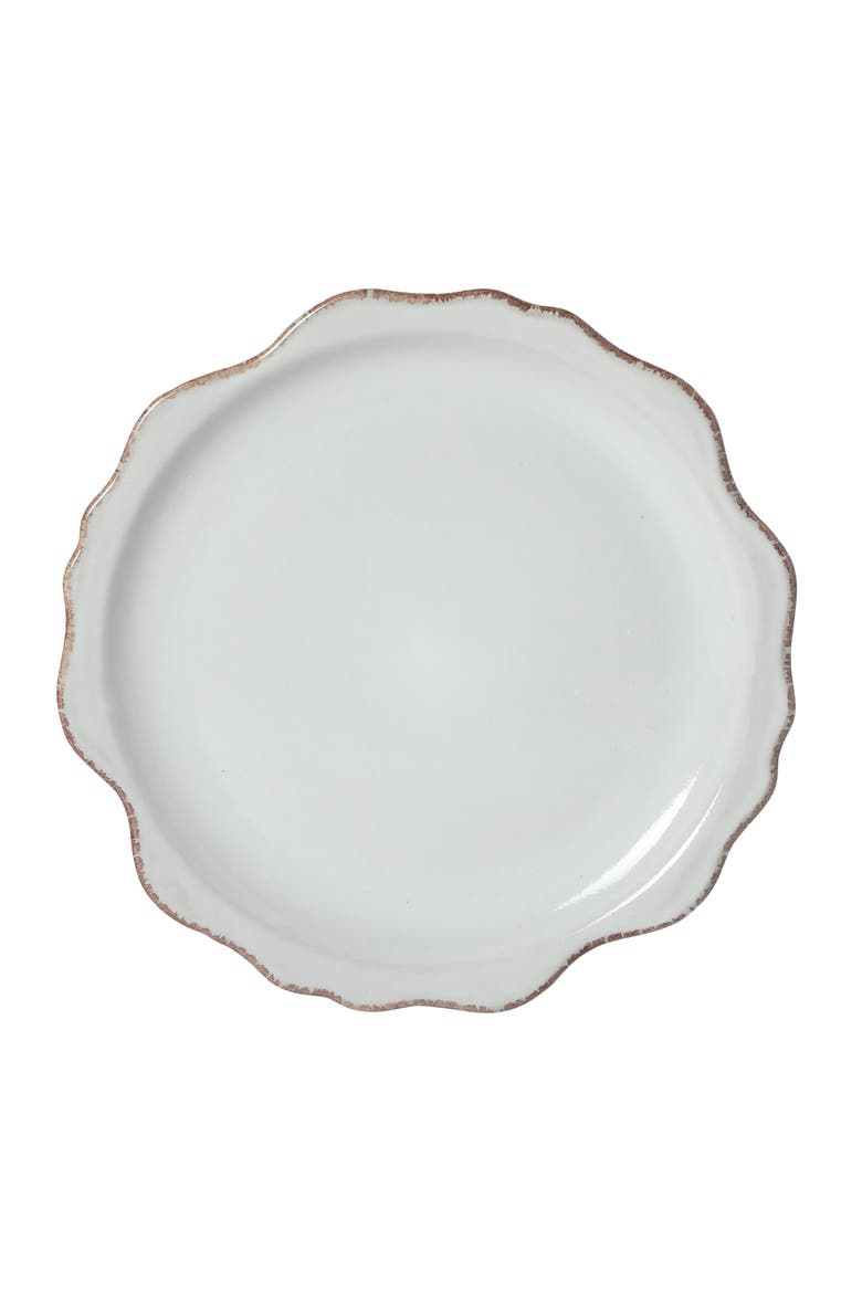 Kennon Road 12-Piece Scalloped Stoneware Dinnerware Set, Alternate, color, White