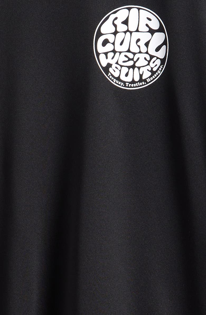 Rip Curl Kids' Icons Surlite Long Sleeve Rashguard, Alternate, color, Black/ White