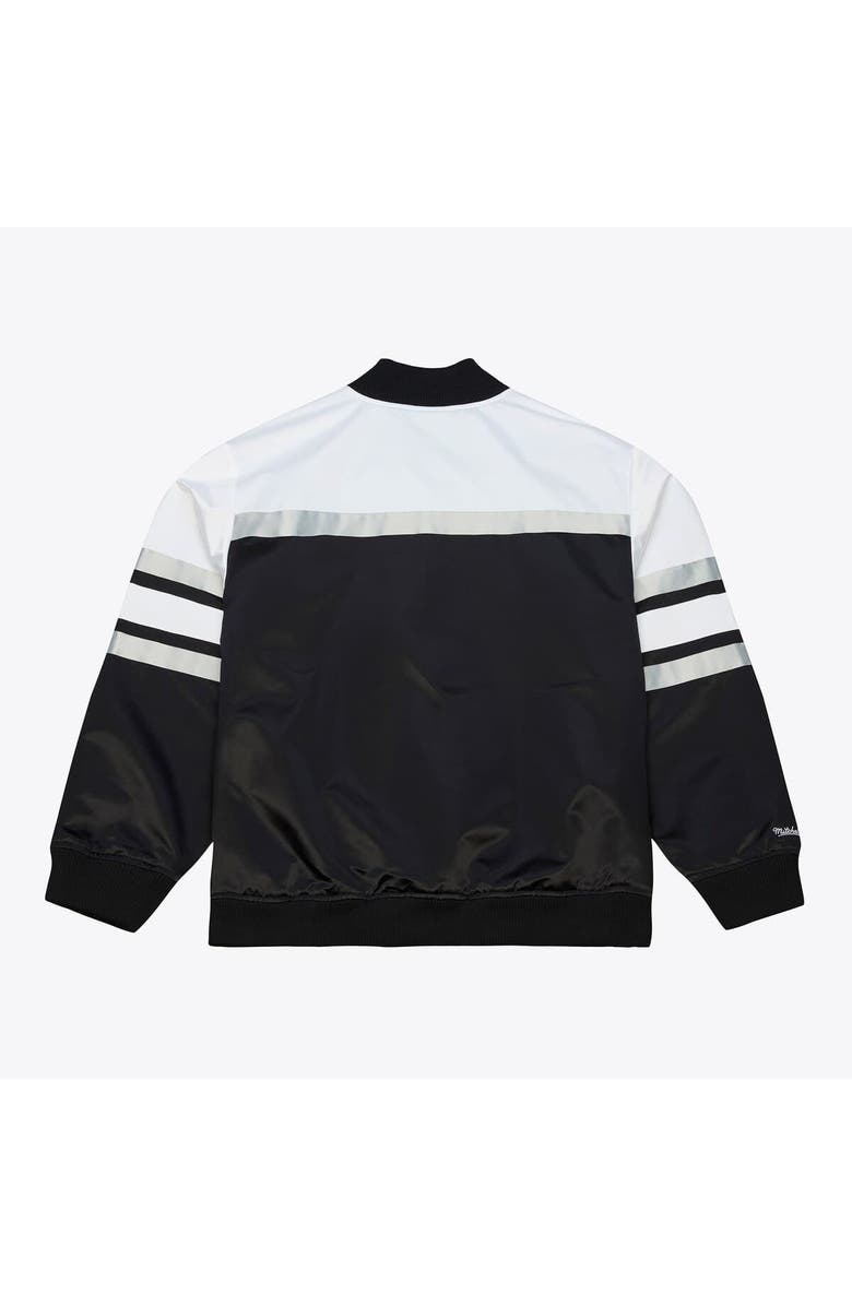 Mitchell & Ness Men's Mitchell & Ness  Black Las Vegas Raiders Head Coach Lightweight Full-Snap Satin Jacket, Alternate, color, Black