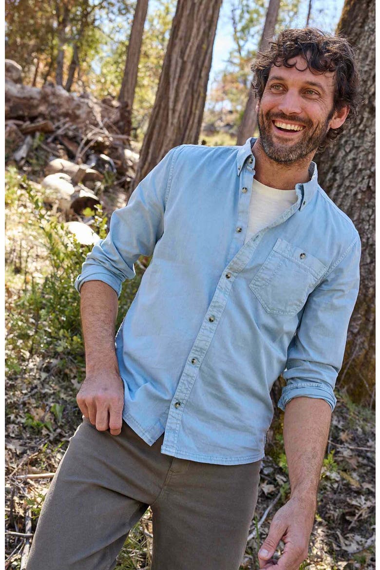 Men's Arroyo Twill Long Sleeve Shirt, Alternate, color, Skyway