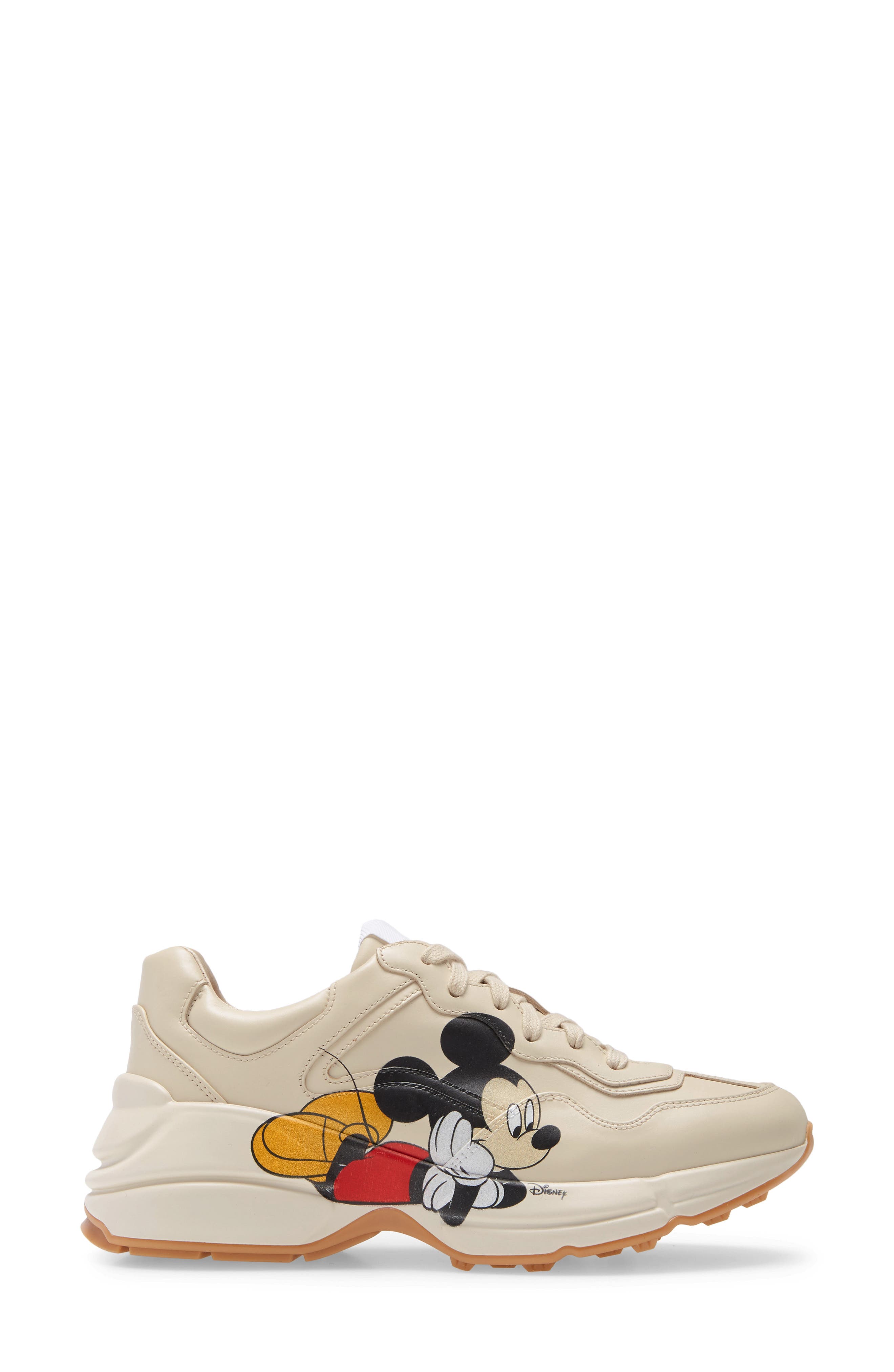 Gucci x Disney Rhyton Mickey Mouse Sneaker, Alternate, color, 
