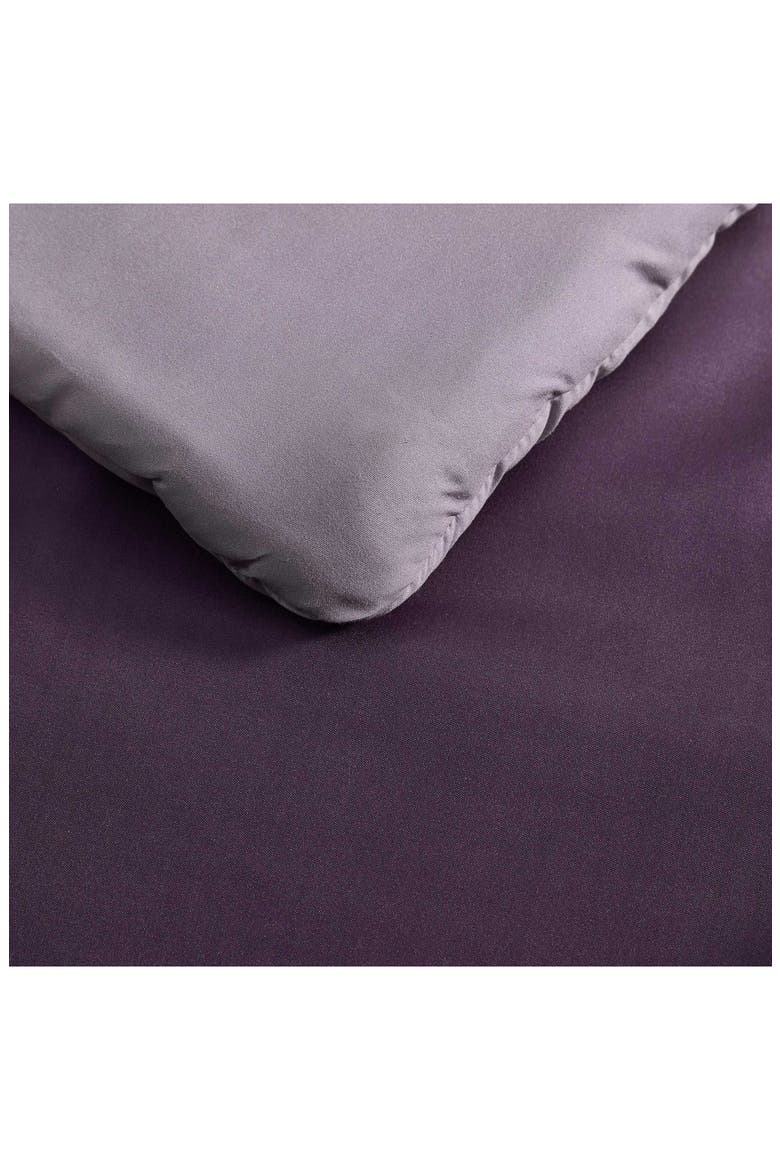 Subtle Ombre Microfiber Comforter Set, Alternate, color, DUSTY PURPLE