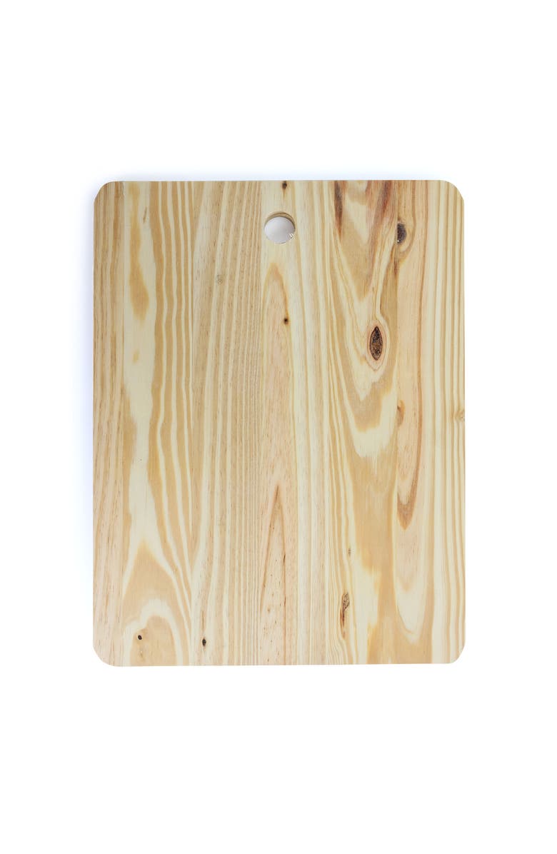 Gibson Home Wildcraft 15 Piece Stainless Steel Cutlery Set with Pine Wood Cutting Board, Alternate, color, Black