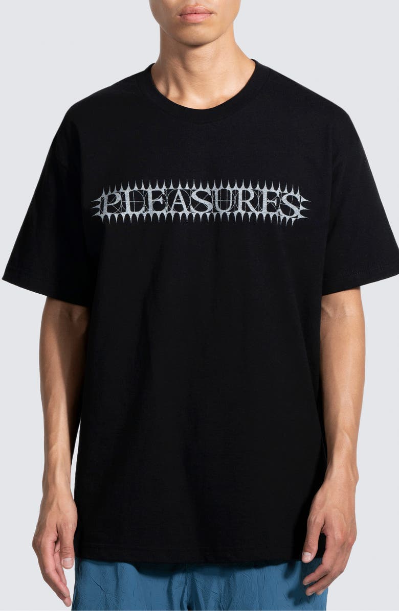 PLEASURES Spike Cotton Graphic T-Shirt, Main, color, 