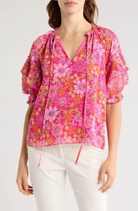 Janae Floral Puff Sleeve Top