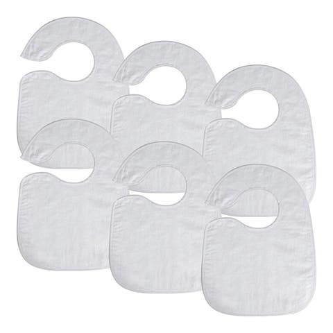 Set of 6 Soft Bibs with Snaps