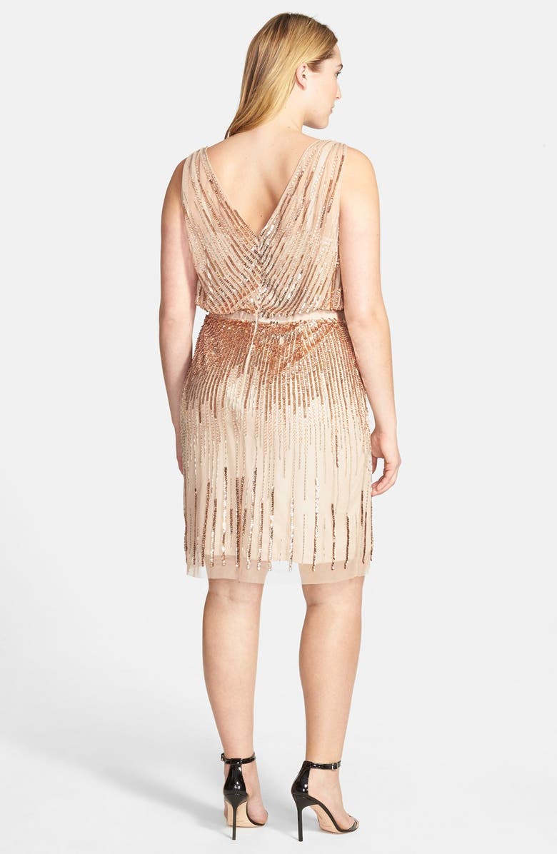 Adrianna Papell Beaded Sleeveless Cocktail Dress, Alternate, color,
