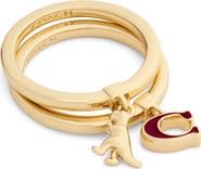 COACH C-Motif & T-Rex Stack Ring Set