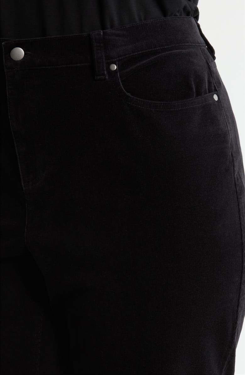 Eileen Fisher High Waist Ankle Straight Leg Jeans, Alternate, color, Black