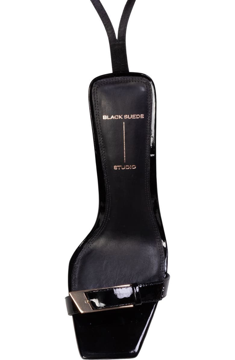 BLACK SUEDE STUDIO Brooks 95 Ankle Strap Sandal, Alternate, color, Black Patent