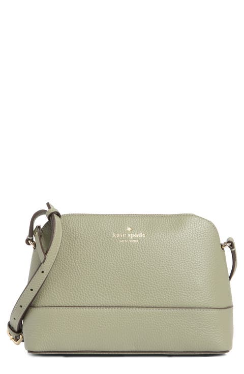 southport ave hannah leather crossbody bag
