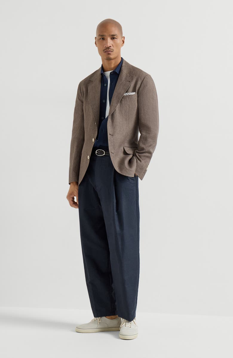 Brunello Cucinelli Knit shirt, Alternate, color, Navy Blue