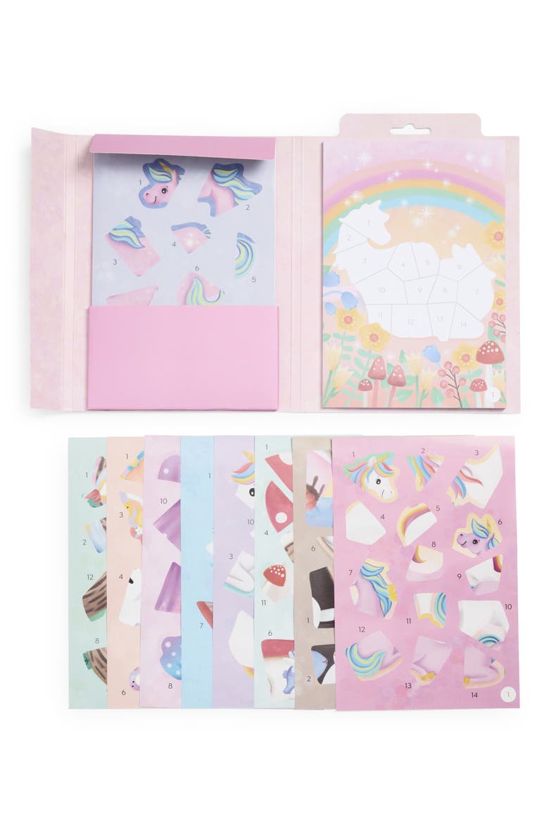 Magical Garden Sticker by Number Activity Set, Alternate, color, MULTI PINK