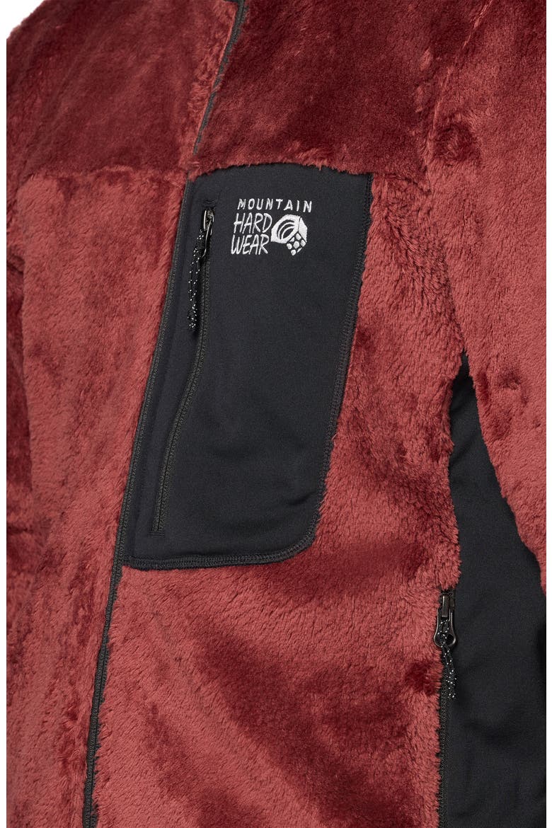 Polartec® High Loft Fleece Jacket, Alternate, color, BOURBON BROWN/ BLACK