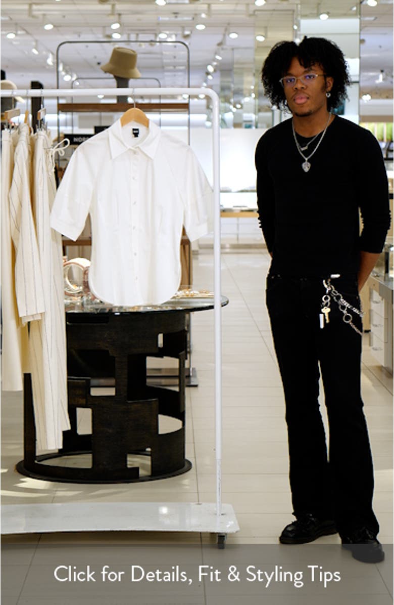 Belaurena Puff Elbow Sleeve Button-Up Shirt, sales video thumbnail