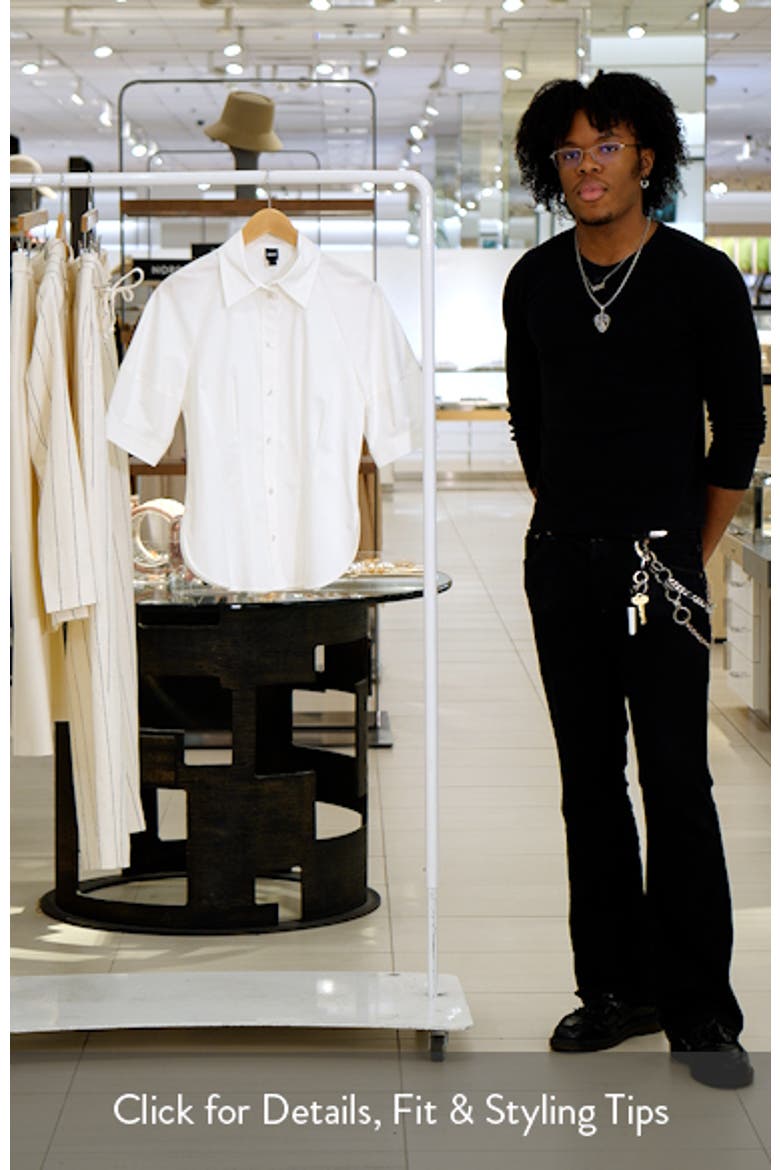 Belaurena Puff Elbow Sleeve Button-Up Shirt video