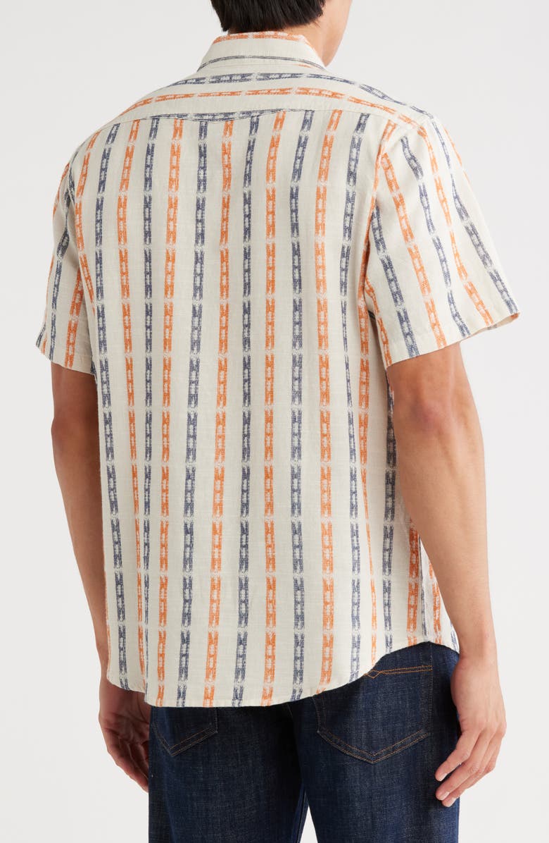 Lucky Brand Stripe Dobby Snap-Up Western Work Shirt, Alternate, color, Multi Stripe