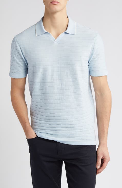 Strato Stripe Organic Cotton Sweater Polo