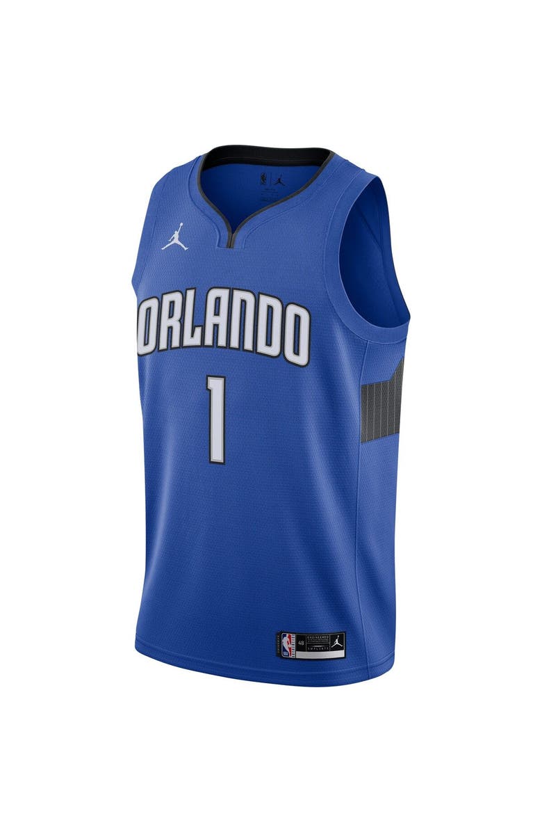 Jordan Brand Men's Jordan Brand Jonathan Isaac Blue Orlando Magic 2020/21 Swingman Jersey - Statement Edition, Alternate, color,