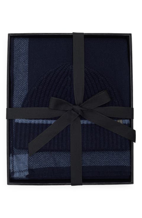 Wool & Cashmere Beanie & Scarf Set