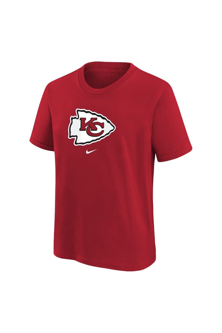 Preschool Nike Red Kansas City Chiefs Team Wordmark T-Shirt, Alternate, color, Red