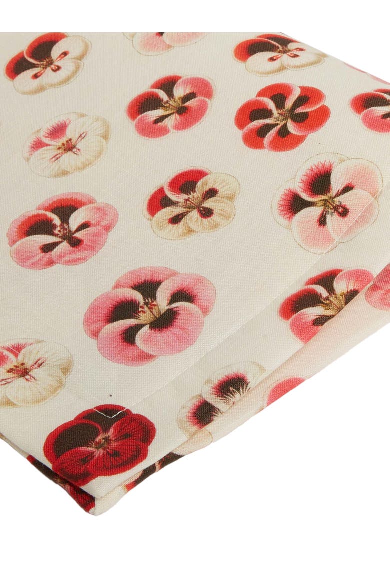Placemats Set Of 2 (35X45) Pansy Ivory, Alternate, color, Pansy Ivory