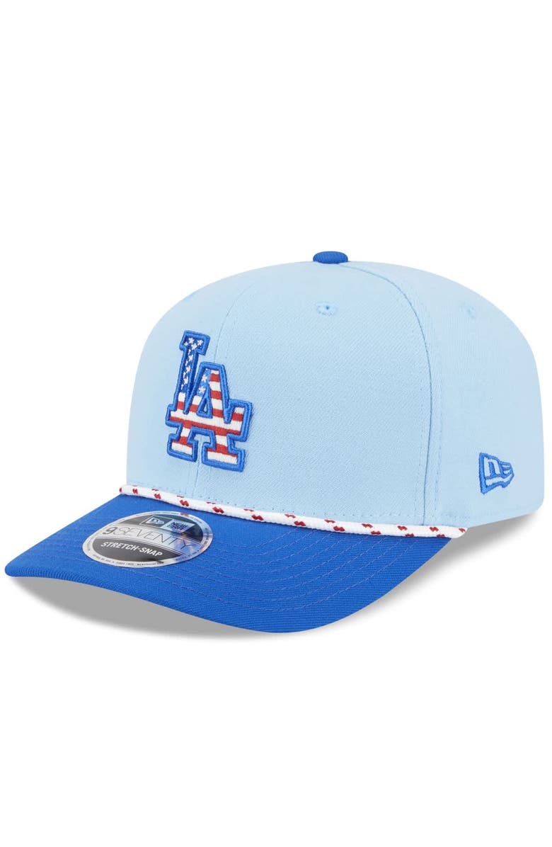 New Era Men's New Era Light Blue/Royal Los Angeles Dodgers 2025 Fourth of July 9SEVENTY Adjustable Hat, Main, color, Light Blue