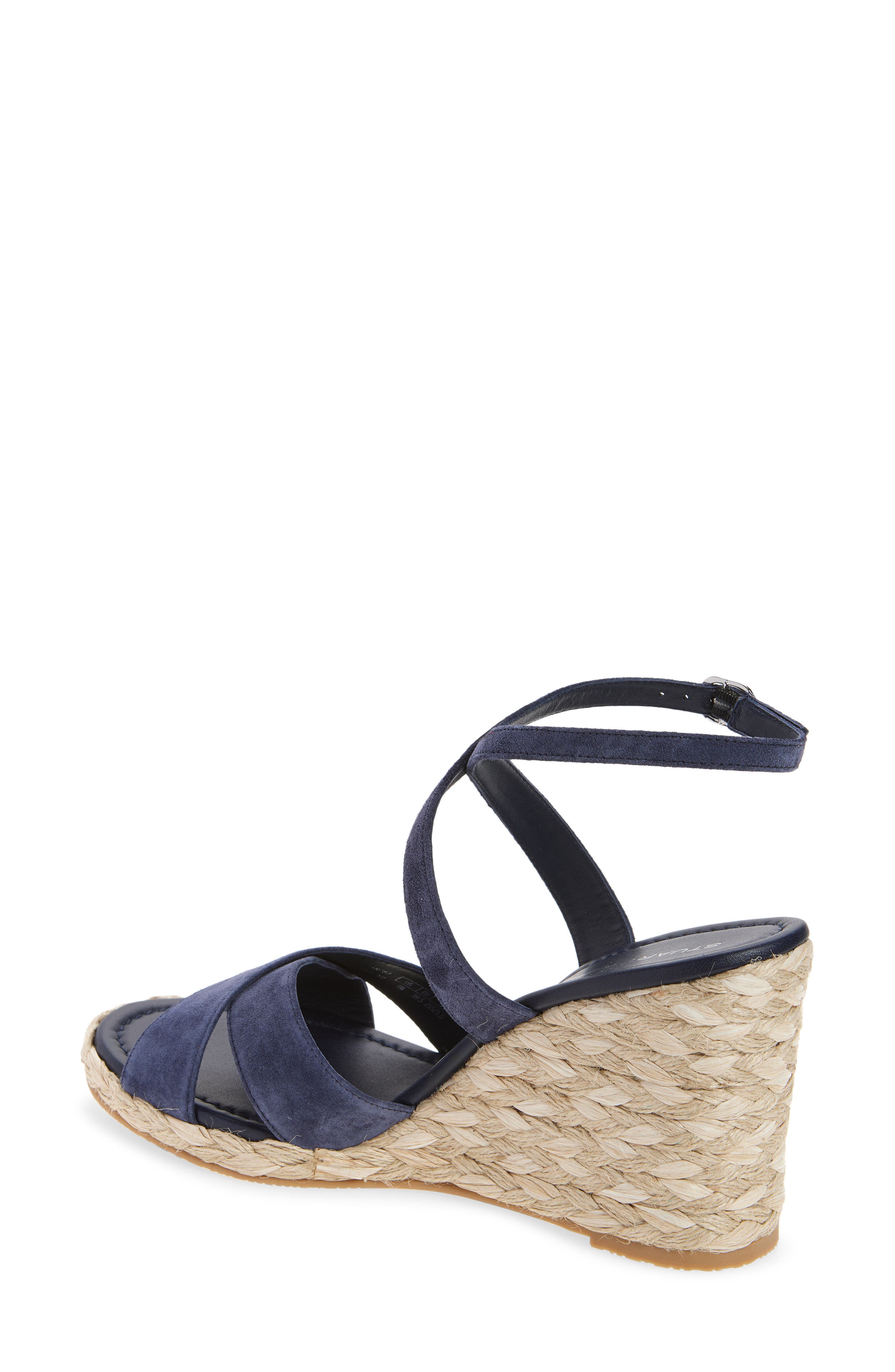 Alyssa Ankle Strap Wedge Sandal, Alternate, color, NICE BLUE