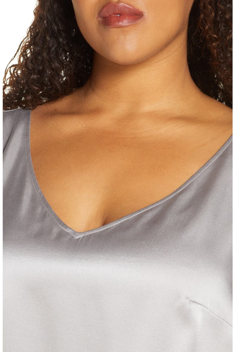 Silk Tank Top, Alternate, color, GREY
