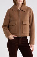 Lucky Brand Zip Front Cropped Jacket