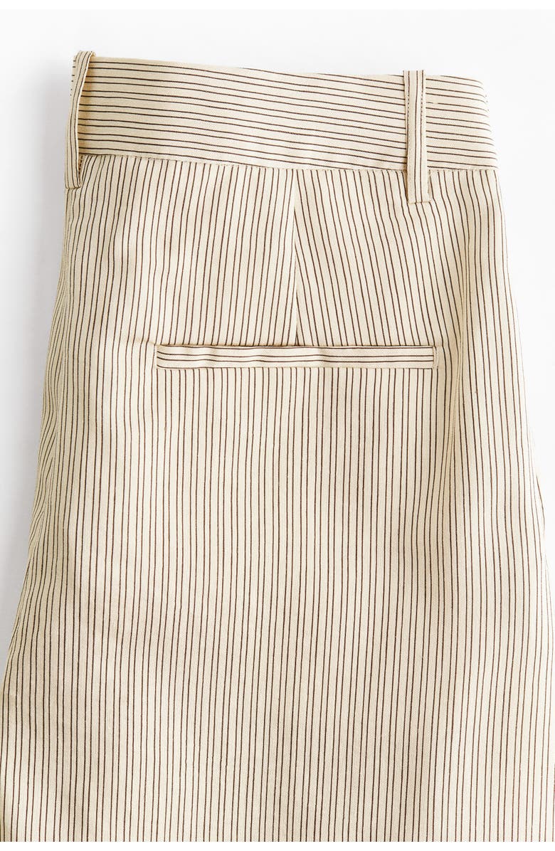 H&M Linen-blend Barrel Trousers, Alternate, color, 