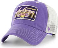 '47 Men's '47 Purple Los Angeles Lakers Five Point Patch Clean Up Adjustable Hat