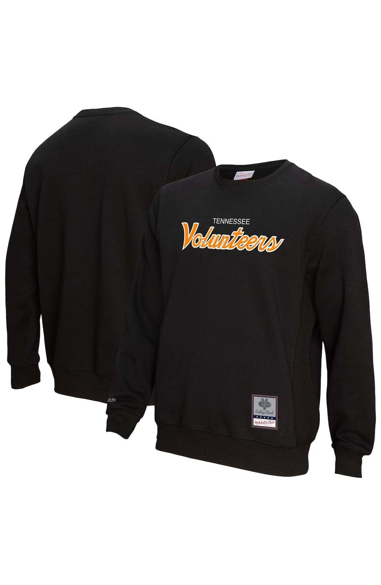 Mitchell & Ness Men's Mitchell & Ness Black Tennessee Volunteers Elite Script Pullover Sweatshirt, Main, color, Black