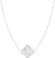 SPLENDID PEARLS Clover Pendant Necklace