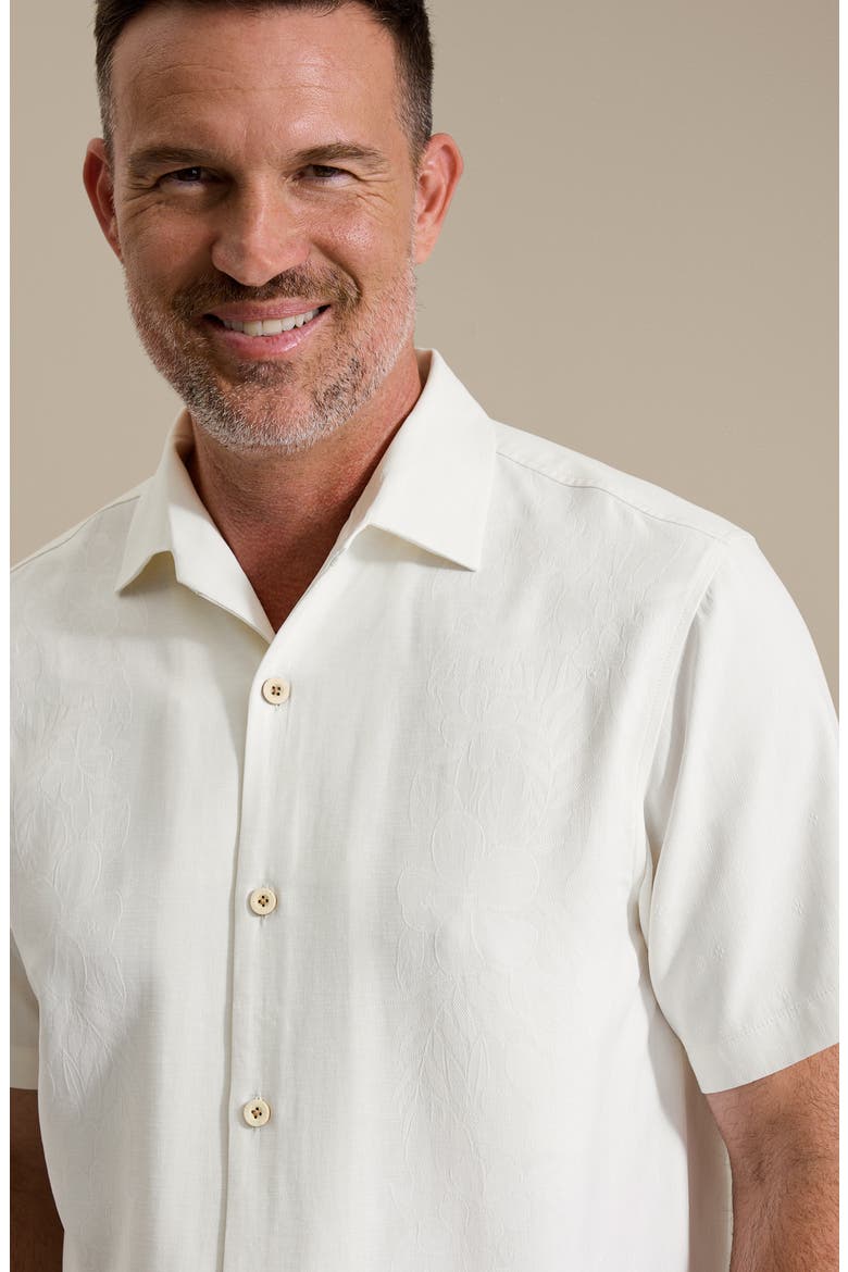 Kona Luxe Silk Button-Up Shirt, Alternate, color, CONTINENTAL