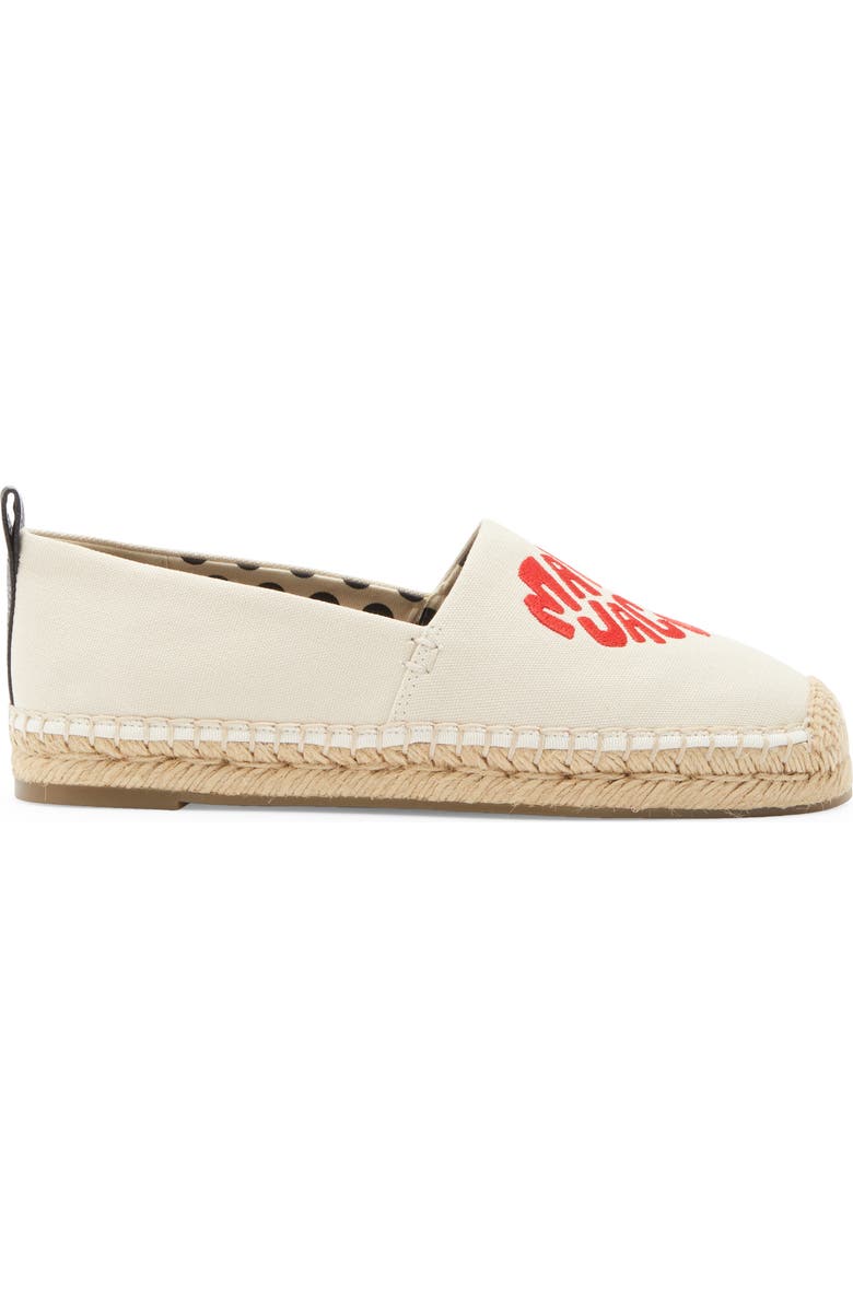 Marc Jacobs The Marc Heart Espadrille Flat, Alternate, color, Natural