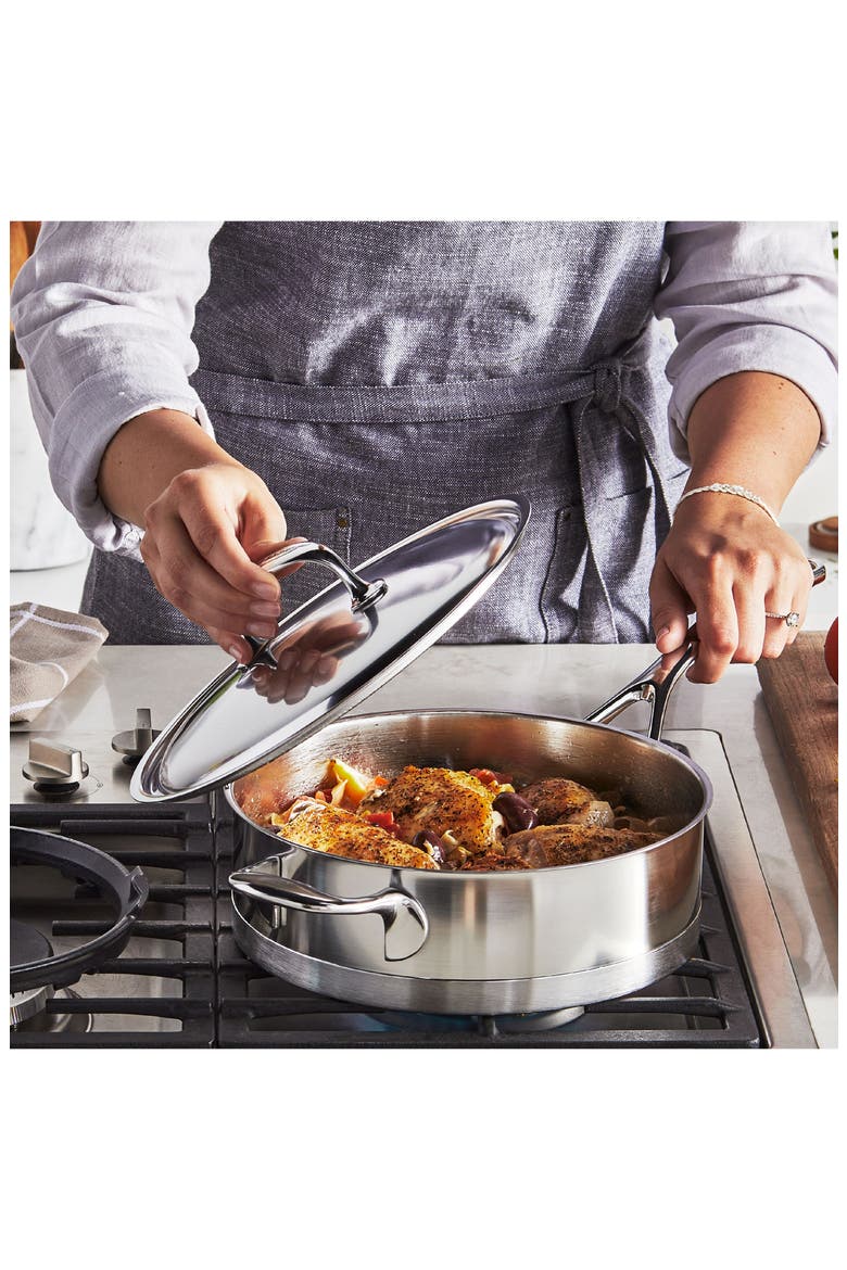 Atlantis 9-Piece Stainless Steel Cookware Set, Alternate, color, STAINLESS STEEL