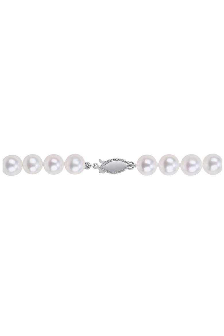 Cultured Pearl Sterling Silver Bracelet, Alternate, color, WHITE
