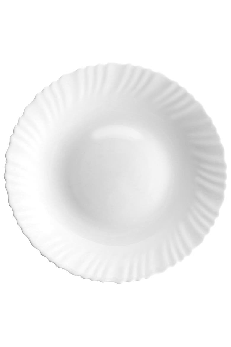 Ultra Radley 12 Piece Tempe Opal Glass Dinnerware Set, Alternate, color, White