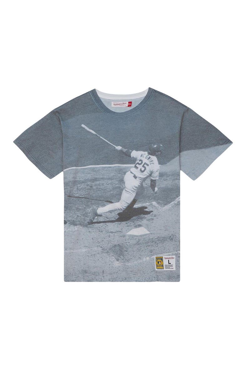 Men's Mitchell & Ness Mark McGwire St. Louis Cardinals Cooperstown Collection Highlight Sublimated Player Graphic T-Shirt, Alternate, color, White