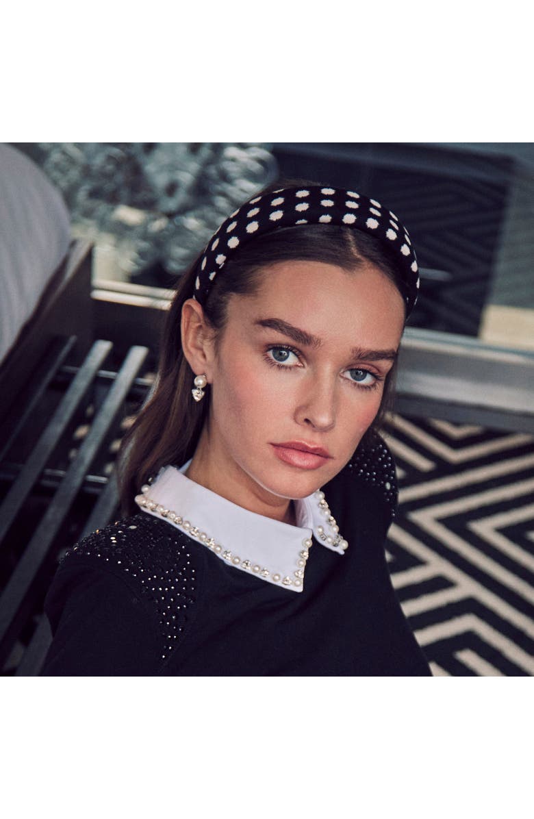 Lele Sadoughi Geo Pearl Crystal Collar, Alternate, color, Snow 100