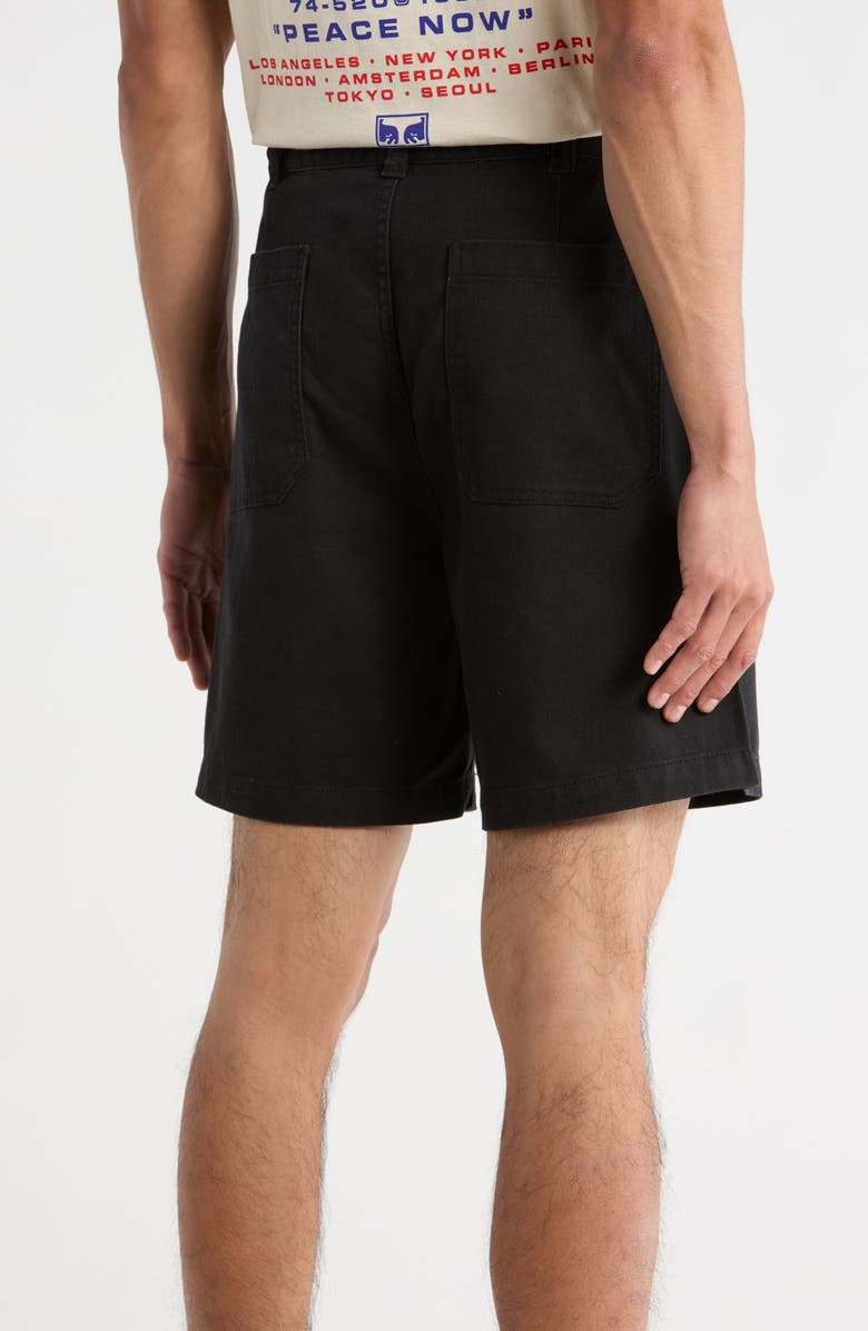 Obey Daily Shorts, Alternate, color, Black Faded Wash