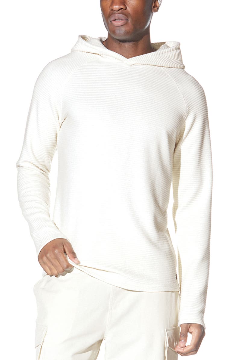 Civil Society Ottoman Ribbed Pullover Hoodie, Main, color, Cream
