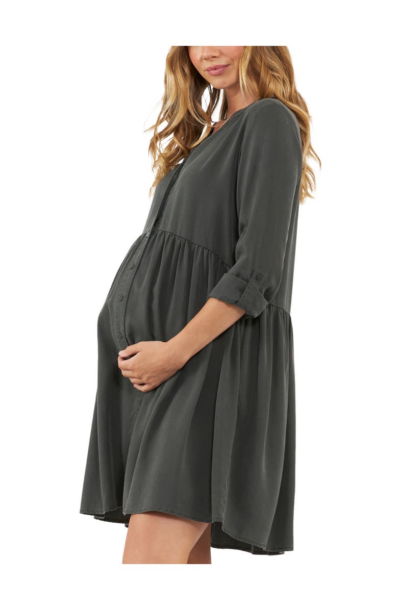 Ripe Maternity Demi Tencel Dress, Alternate, color, Olive