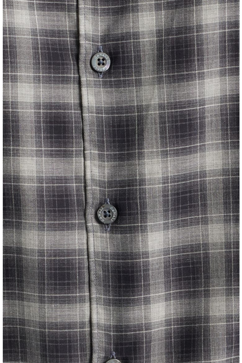 Regular Fit Plaid Dress Shirt, Alternate, color, BLACK