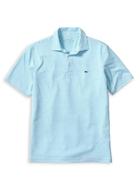 Big & Tall Anegada Stripe Sankaty Performance Polo Shirt