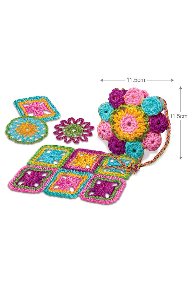 Easy to do Crochet Kit, 3 Yarn Crafts Projects, Alternate, color, Multicolored