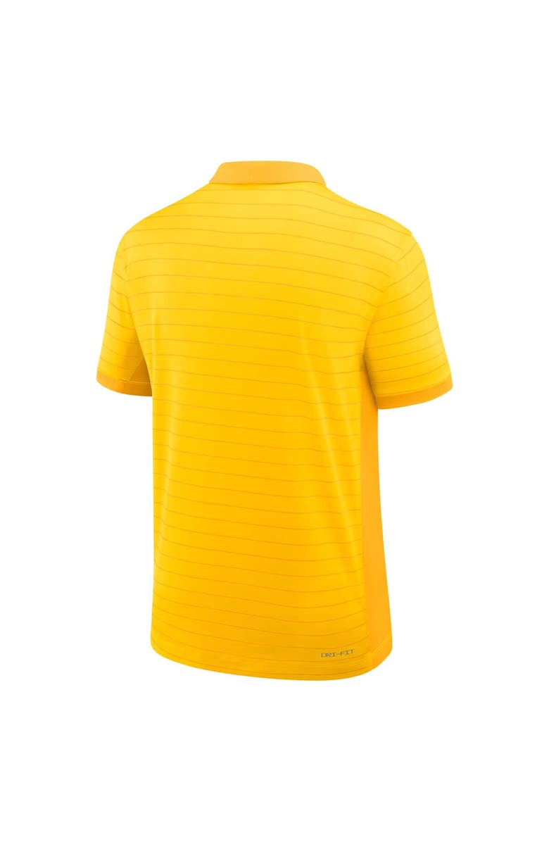 Jordan Brand Men's Jordan Brand Maize Michigan Wolverines 2025 Early Season Coaches Sideline Victory Stripe Performance Polo, Alternate, color, Maize